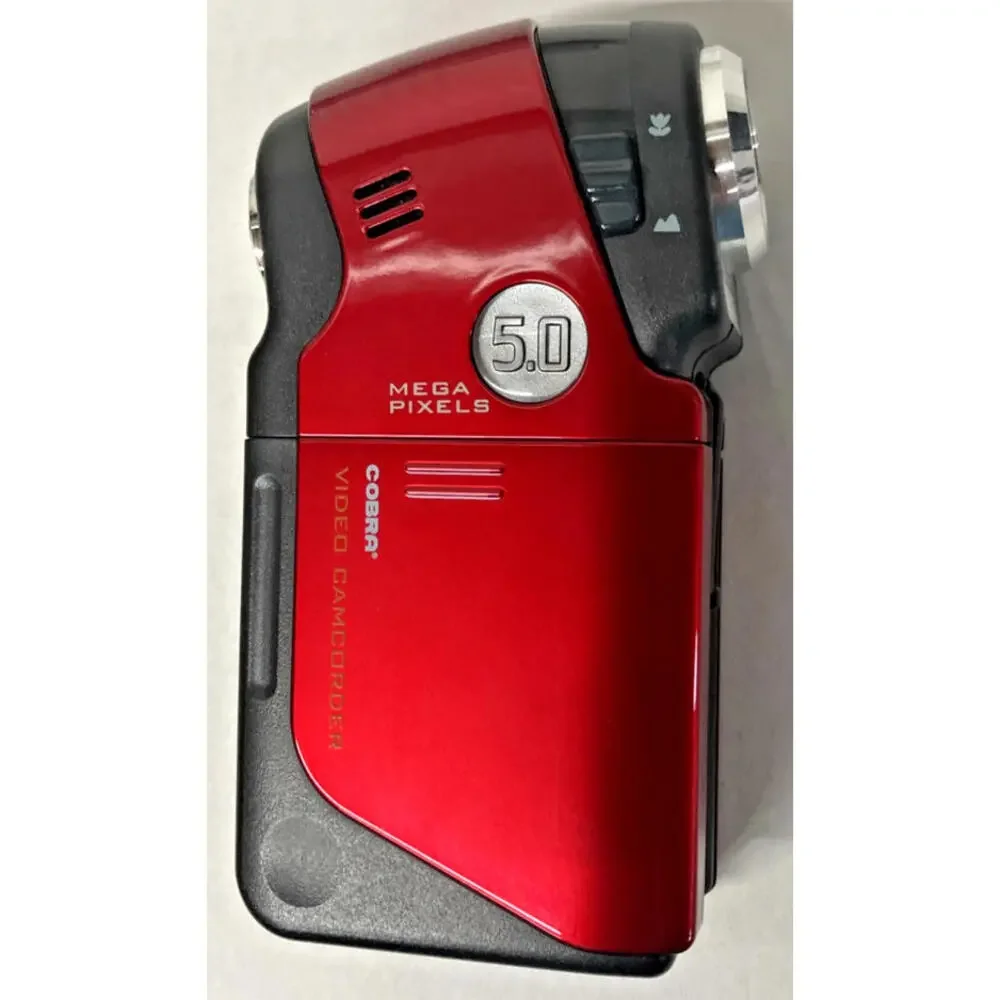 Cobra Digital Camcorder Red DVC2500 64 MB Storage 5 Mega Pixel 8x Zoom
